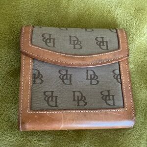 Dooney & Bourke Tan and Brown Wallet